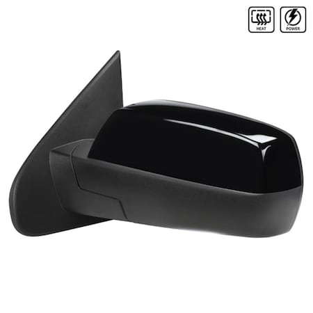 Overtime Glossy Black Left Side Mirror for 2014-2018 GMC Chevrolet Sierra OV3755774